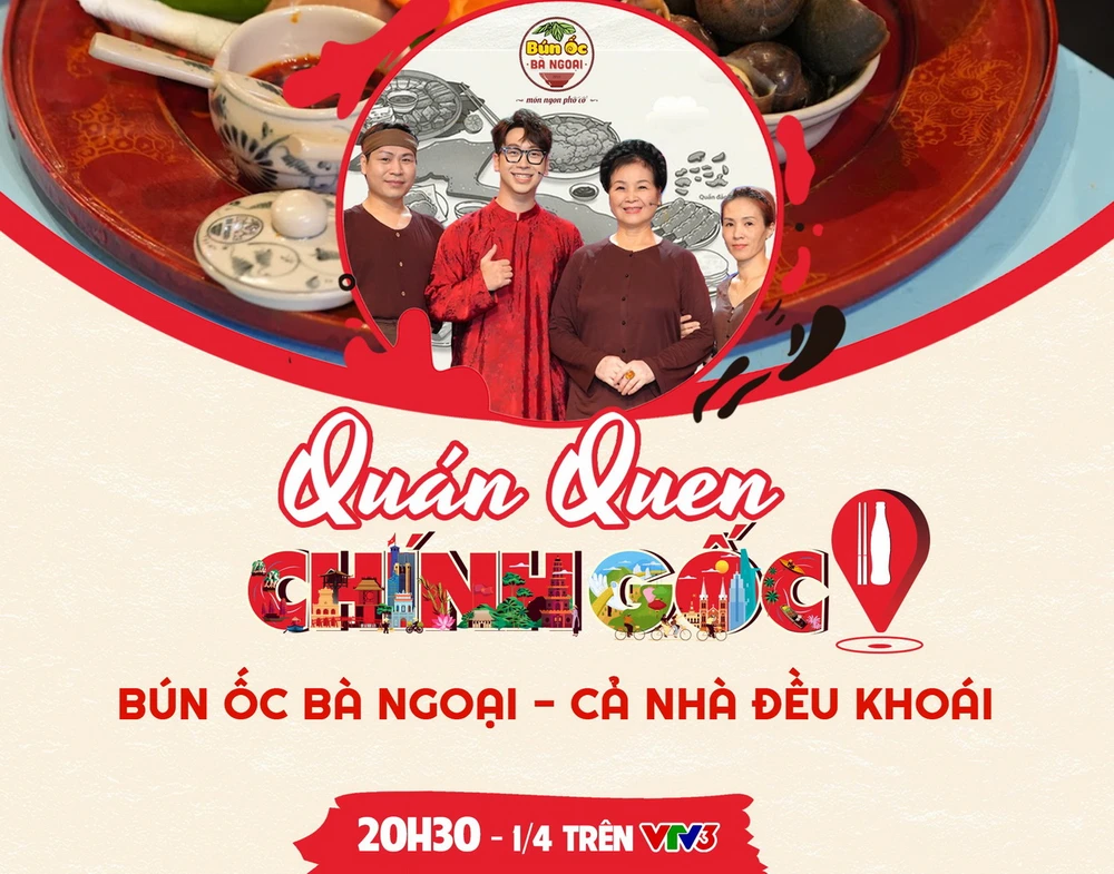 Phần giới thiệu quán "Bún ốc Bà ngoại" trên Fanpage VTV3. 