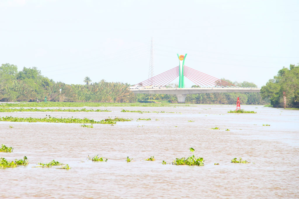 Các dòng sông ở Long An đang có độ mặn ở mức cao hơn trung bình nhiều năm- Ảnh 1.