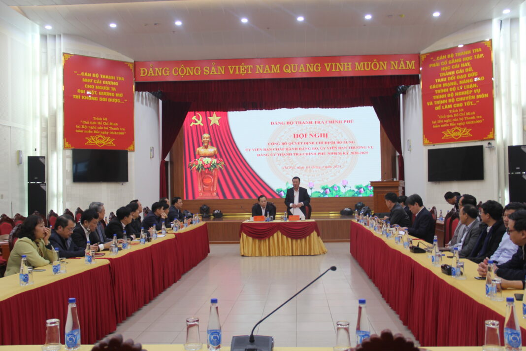Đảng ủy Thanh tra Chính phủ công bố quyết định chỉ định bổ sung Ủy viên BCH và Ủy viên Ban Thường vụ Đảng ủy