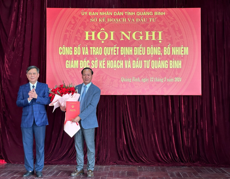 Quảng Bình có tân Giám đốc Sở Kế hoạch và Đầu tư  -0