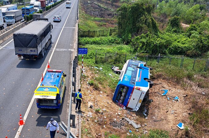 Hiện trường vụ tai nạn. Ảnh: Nam An