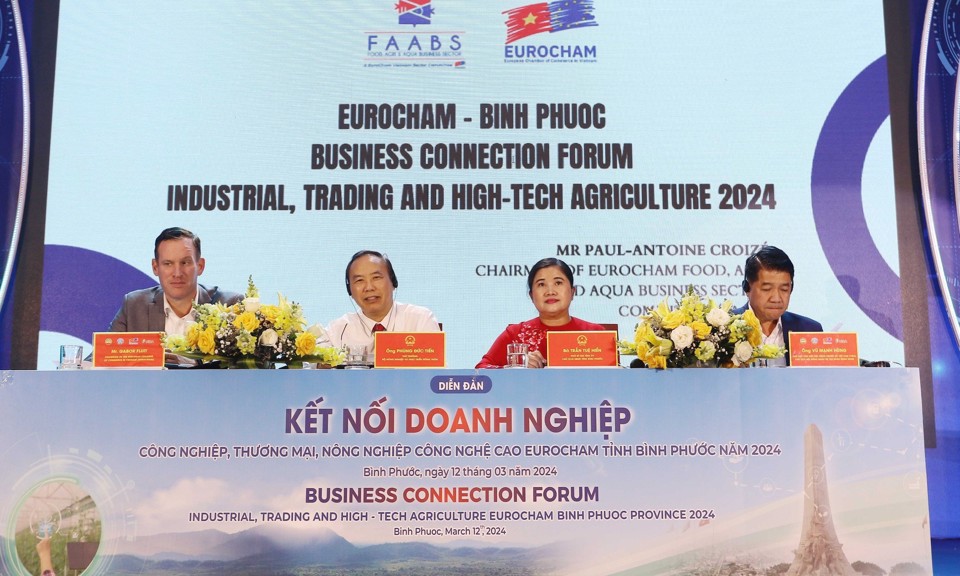 Ban tổ chức&nbsp;EuroCham B&igrave;nh Phước 2024. Ảnh: L&acirc;m Thiện.