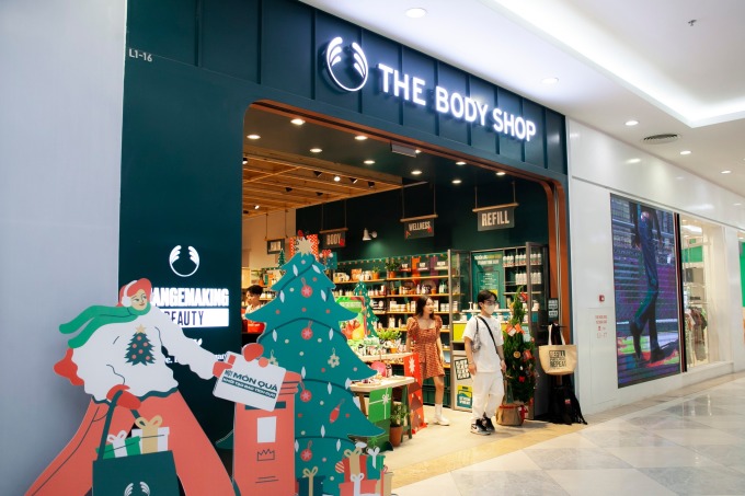 Bên ngoài một cửa hàng The Body Shop tại TP Thủ Đức (TP HCM), tháng 12/2023. Ảnh: The Body Shop Việt Nam