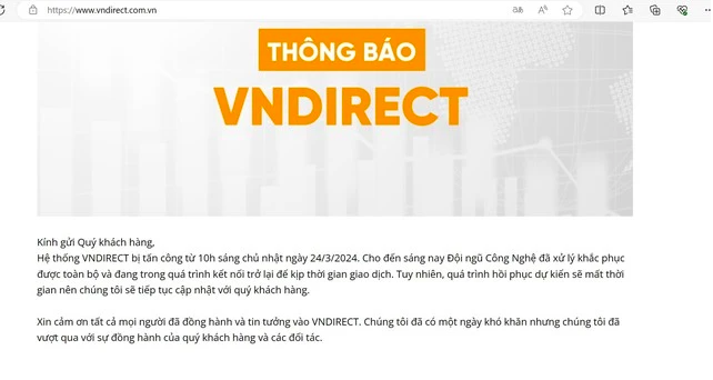 Tài chính - Ngân hàng - VN-Index giảm gần 14 điểm trong ngày hệ thống VNDIRECT bị tê liệt (Hình 2).