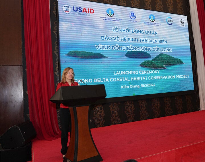 Giám đốc USAID Việt Nam Aler Grubbs phát biểu tại sự kiện. (Ảnh: USAID Vietnam)