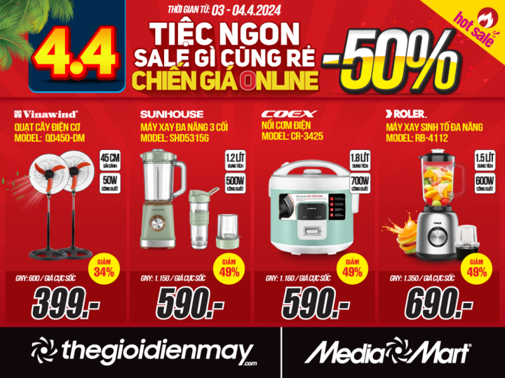 4/4 MediaMart sale gì cũng rẻ, chiến giá online - 4