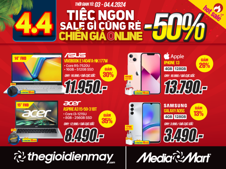 4/4 MediaMart sale gì cũng rẻ, chiến giá online - 5