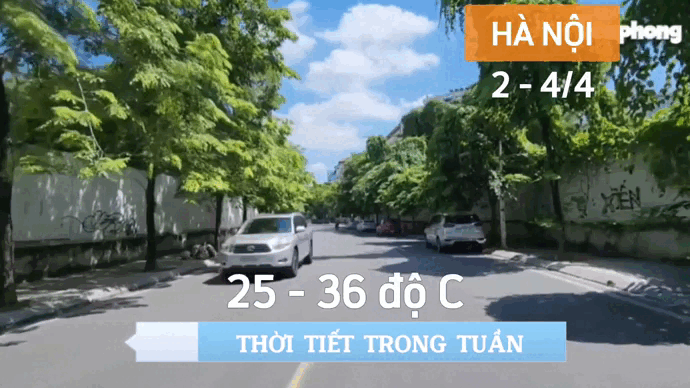 Nắng nóng ở Hà Nội kéo dài tới ngày 5/4