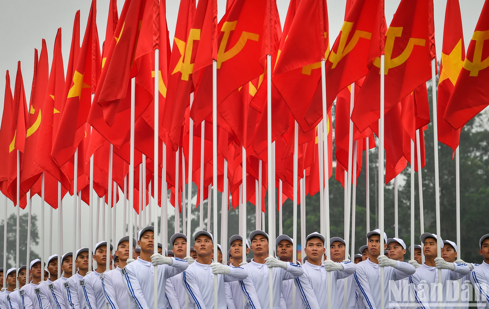 [Ảnh] Hợp luyện diễu binh, diễu hành kỷ niệm 70 năm Chiến thắng Điện Biên Phủ ảnh 2