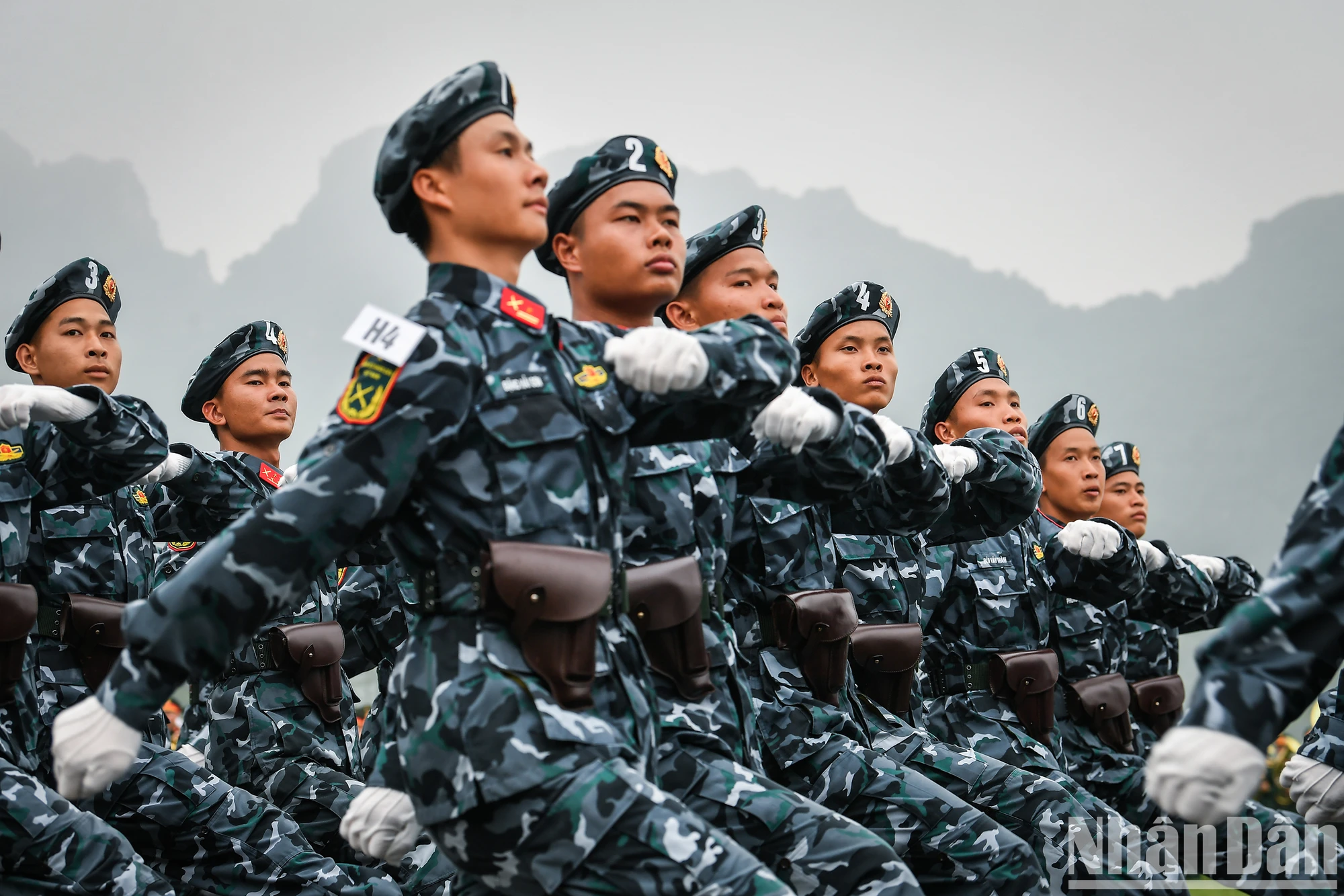 [Ảnh] Hợp luyện diễu binh, diễu hành kỷ niệm 70 năm Chiến thắng Điện Biên Phủ ảnh 11