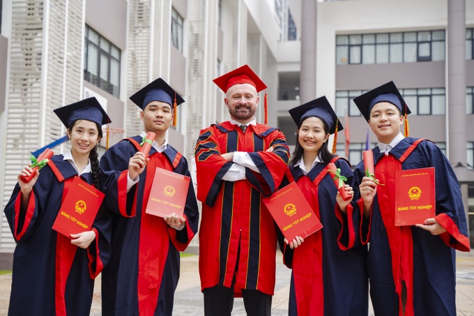 Học sinh tốt nghiệp Vinschool. Ảnh: Vinschool