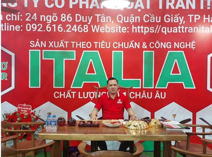 Ông Đỗ Văn Tăng - Giám đốc Công ty Cổ phần Quạt trần Italia.