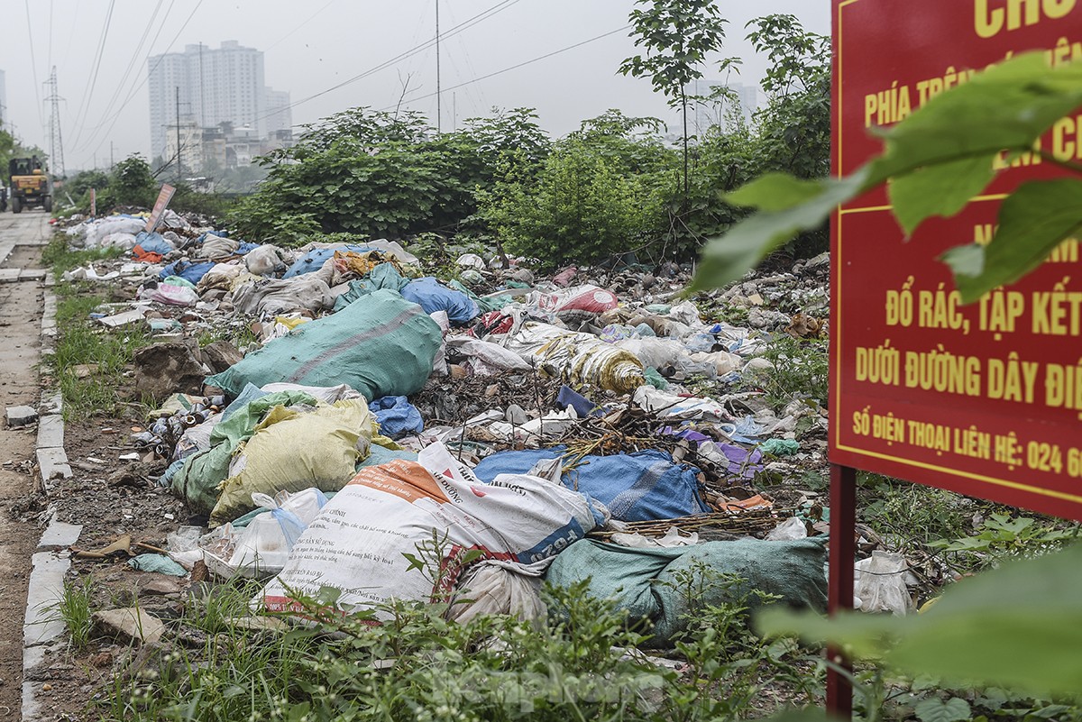 Rác thải sinh hoạt ngổn ngang trên nhiều cây cầu, tuyến phố Hà Nội ảnh 6