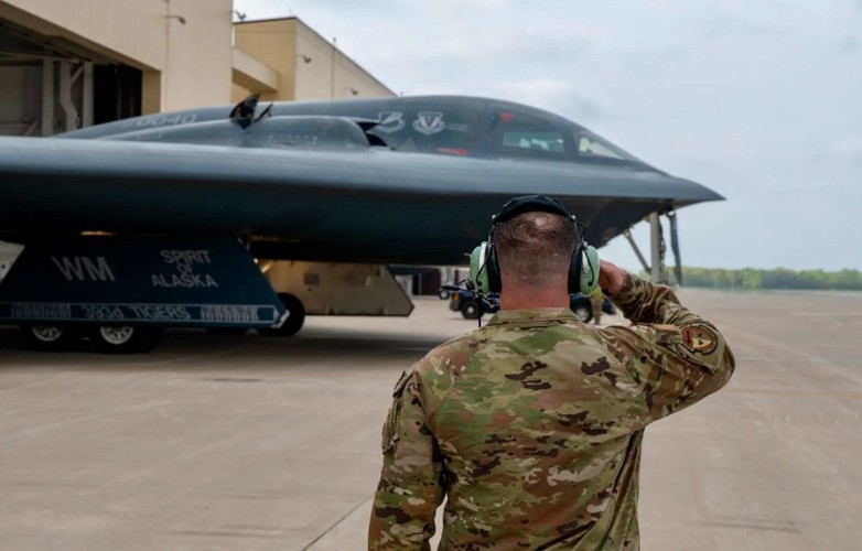 B-2 スピリット ステルス爆撃機の貴重な写真には XNUMX 枚あたり