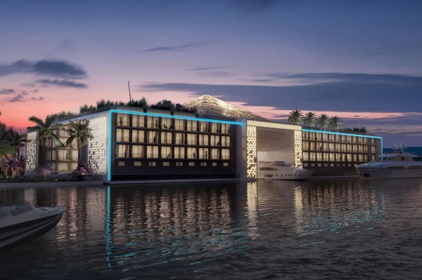 Cung điện trên mặt nước đầu tiên trên thế giới mang tên Kempinski Floating Palace. Ảnh: Kempinski