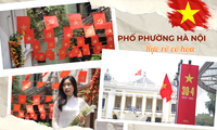 Phố phường Hà Nội rực rỡ cờ hoa dịp lễ 30/4