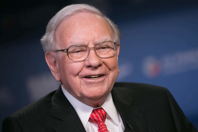 Warren Buffett trong buổi phỏng vấn báo chí hồi năm 2018. Ảnh: CNBC