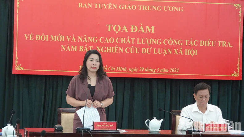 Tọa đàm về đổi mới và nâng cao chất lượng công tác điều tra, nắm bắt, nghiên cứu dư luận xã hội ảnh 1