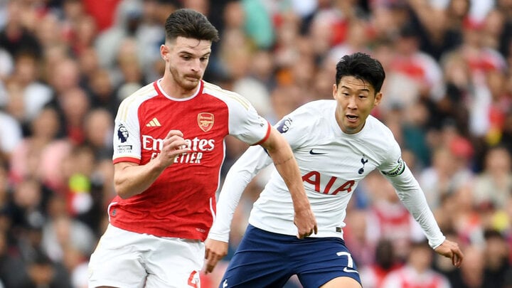 Arsenal hòa Tottenham với tỷ số 2-2 ở trận lượt đi. (Ảnh: Getty Images)