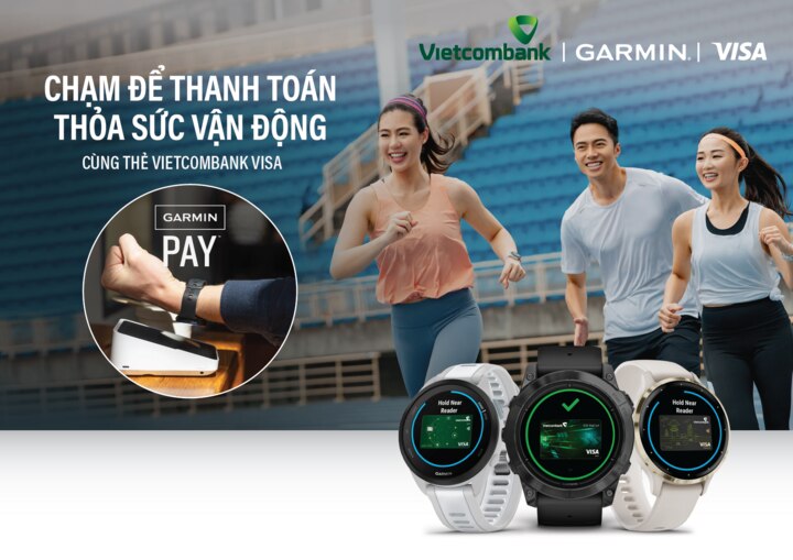 Vietcombank triển khai thanh toán một chạm Garmin Pay cho thẻ Visa - 1