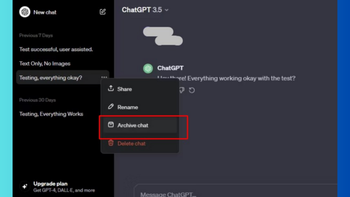 Cách ẩn cuộc trò chuyện ChatGPT - 2