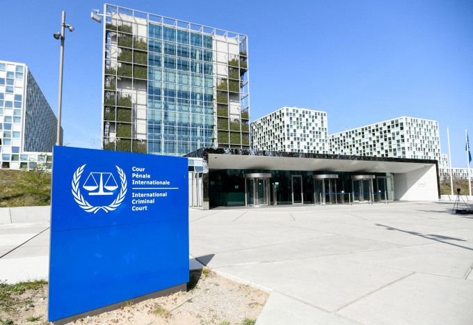 Bên ngoài Tòa Hình sự Quốc tế (ICC) tại The Hague, Hà Lan tháng 3/2021. Ảnh: Reuters