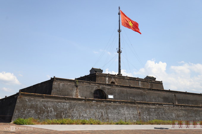 Kỳ Đài hay Cột cờ Kinh thành Huế được xây dựng từ thời vua Gia Long, là nơi đánh dấu sự kiện chế độ phong kiến cuối cùng của Việt Nam kết thúc. Ảnh: Võ Thạnh