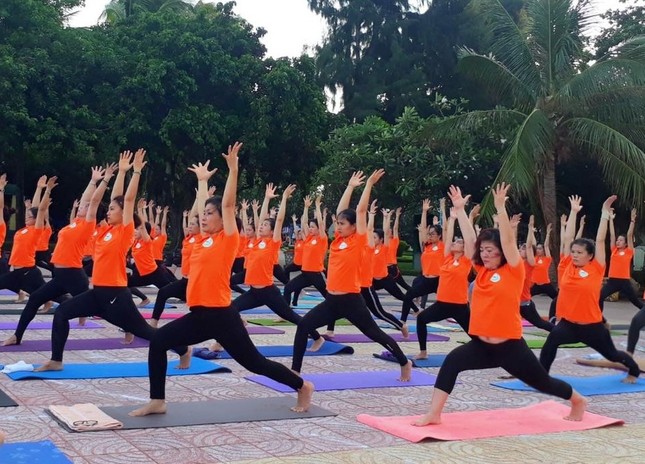 Diễu hành áo dài và đồng diễn Yoga tại Festival Biển đảo Việt Nam ảnh 2