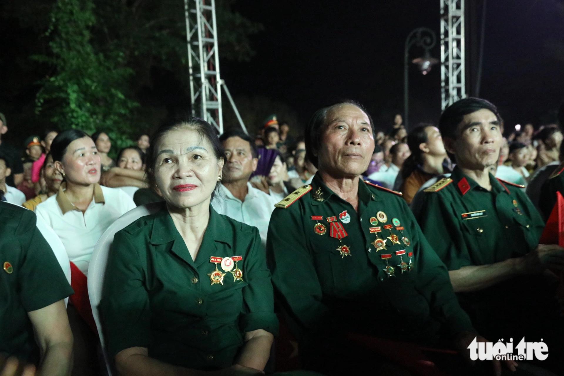 Nhiều cựu chiến binh, cựu thanh niên xung phong từng phục vụ trên tuyến đường Trường Sơn lịch sử có mặt ôn lại truyền thống - Ảnh: HOÀNG TÁO