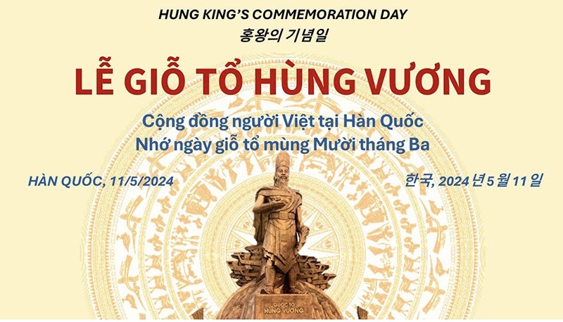 Lễ Giỗ Tổ Hùng Vương được tổ chức tại Hàn Quốc.