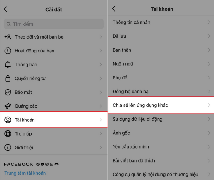 Cách hủy liên kết Instagram với Facebook siêu dễ - 4
