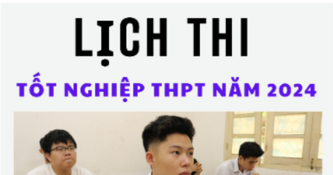 Lịch thi tốt nghiệp THPT 2024 và mốc thời gian cần lưu ý