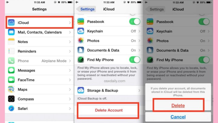 Các bước xóa iCloud trên điện thoại cũ  - 3