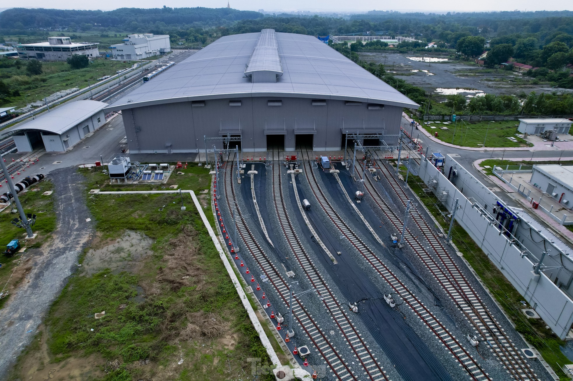 Toàn cảnh trung tâm điều khiển 17 đoàn tàu Metro tại TPHCM nhìn từ trên cao ảnh 7