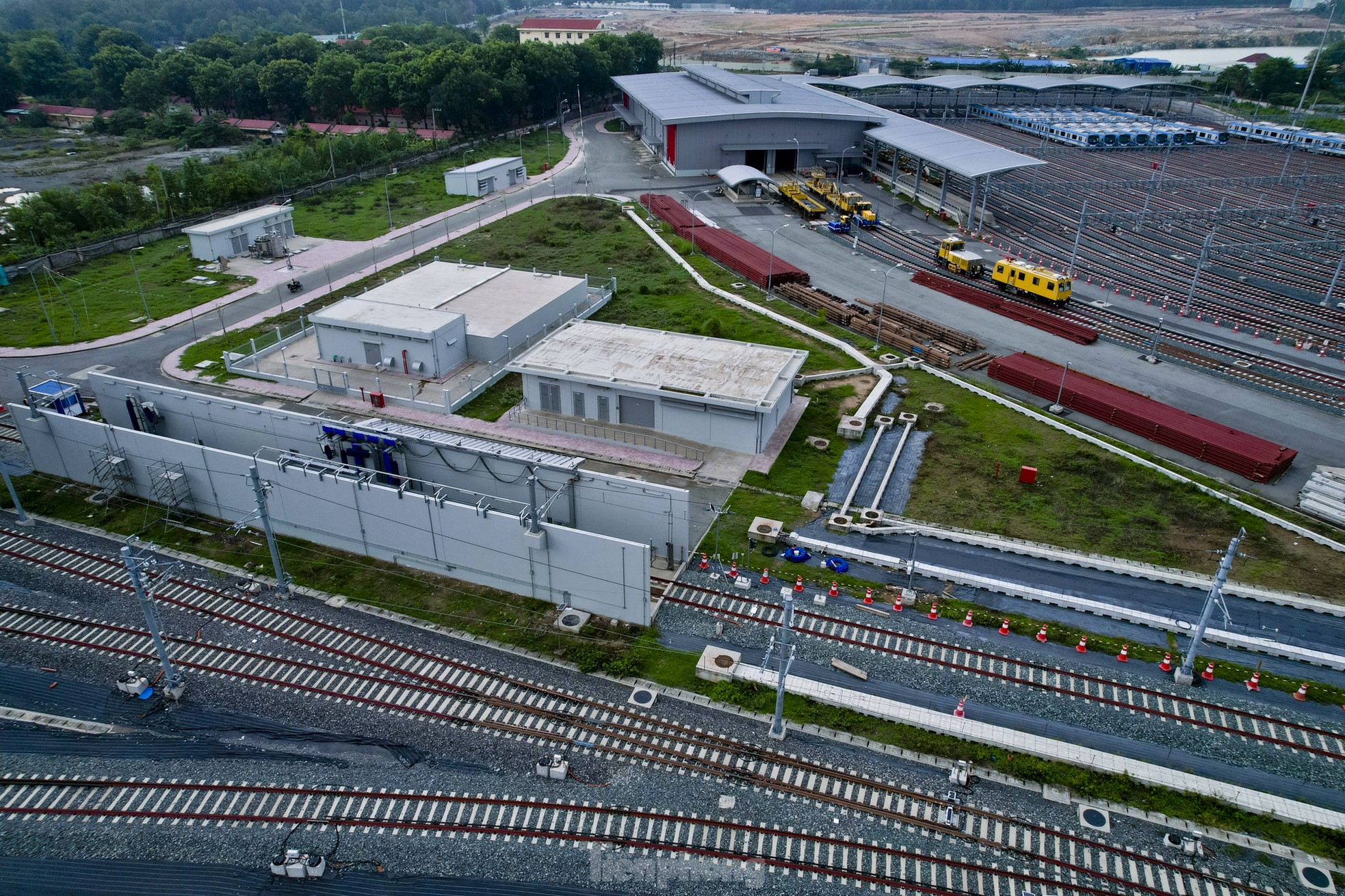 Toàn cảnh trung tâm điều khiển 17 đoàn tàu Metro tại TPHCM nhìn từ trên cao ảnh 8