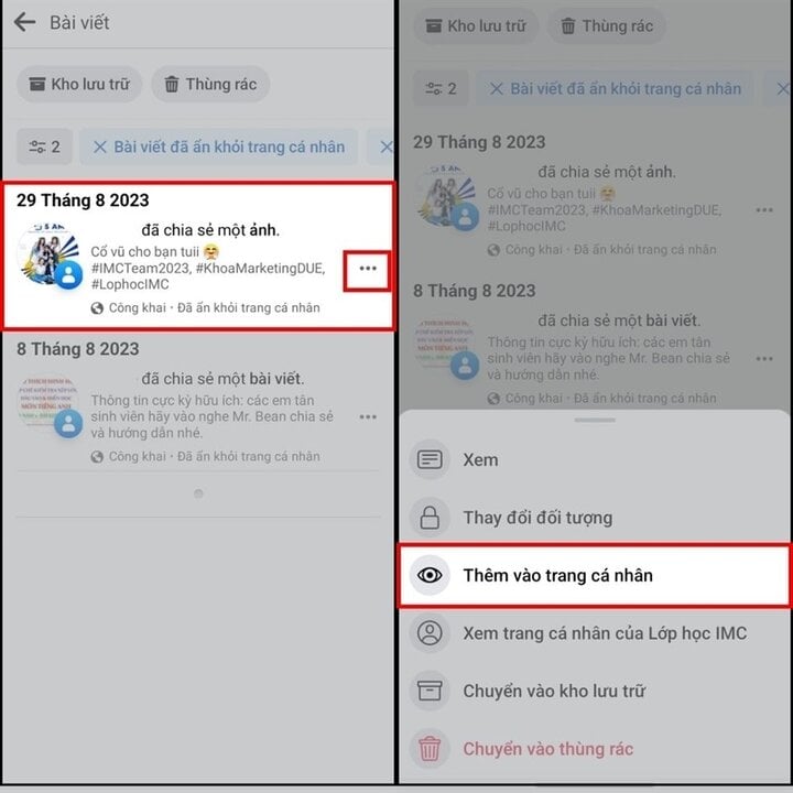 Cách khôi phục bài đăng bị ẩn trên Facebook hiệu quả - 4