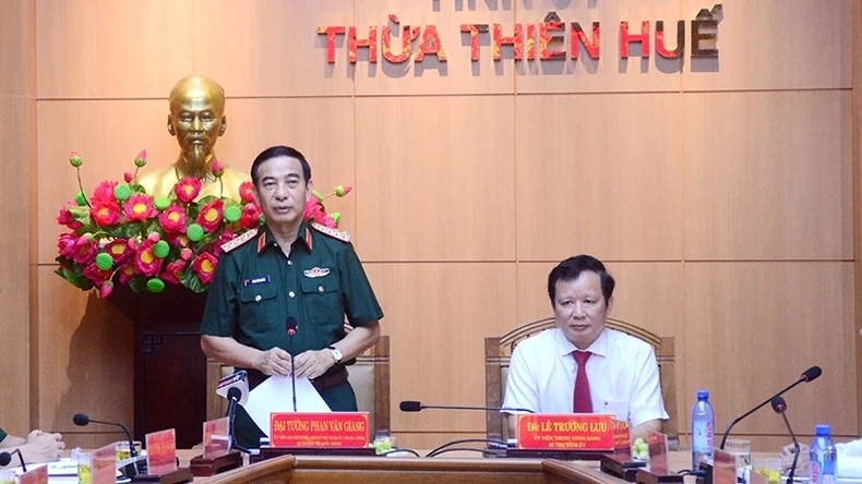 Đại tướng Phan Văn Giang thăm, làm việc tại tỉnh Thừa Thiên Huế ảnh 3