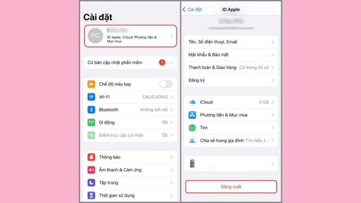 Các bước xóa iCloud trên điện thoại cũ  - 1