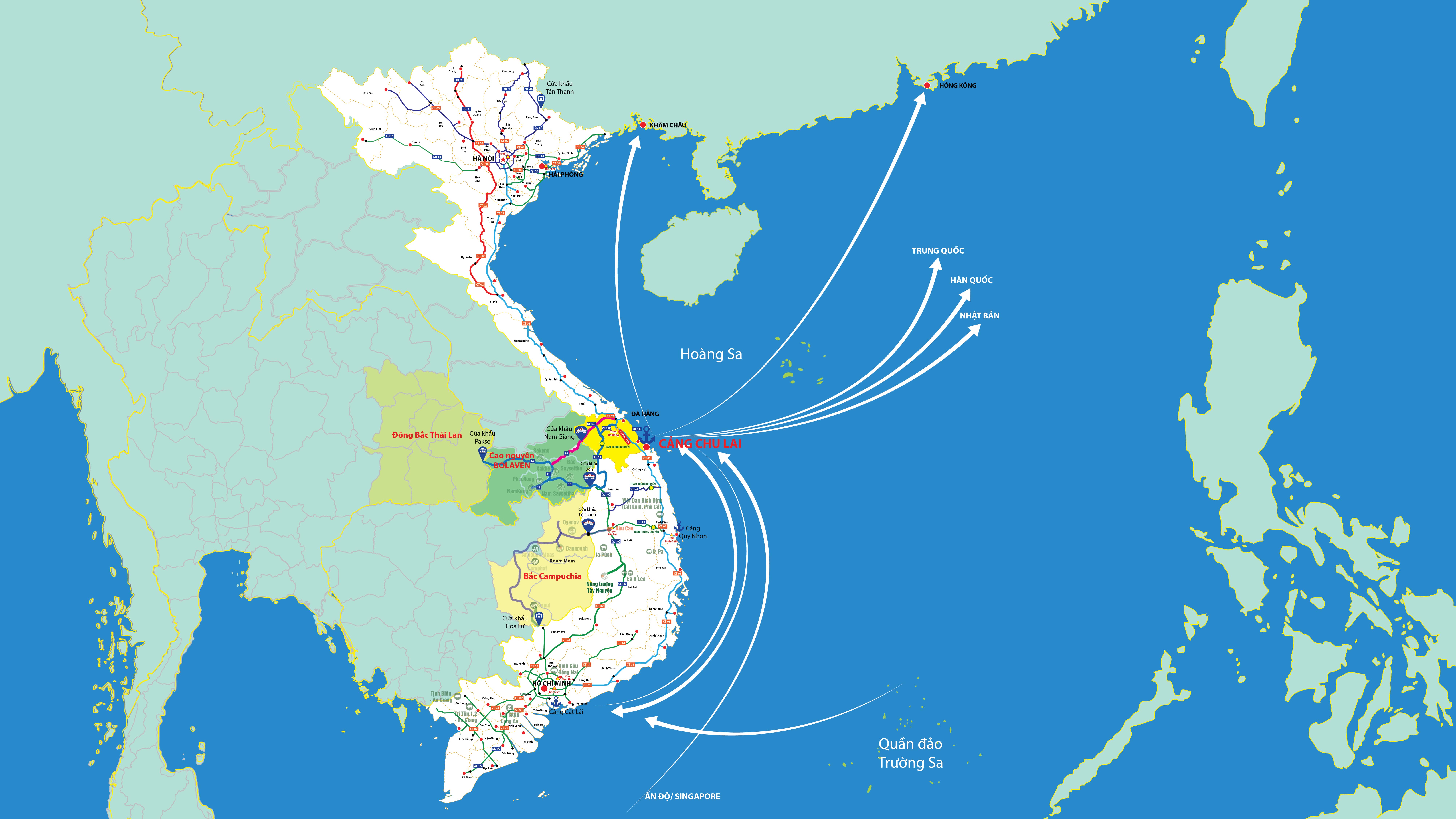 THILOGI kết nối hàng nông sản (trái cây) tại miền Trung, Tây Nguyên, Lào, Campuchia xuất khẩu qua cảng Chu Lai