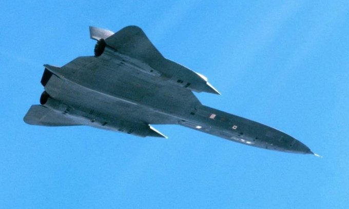 Máy bay SR-71 nhìn từ tiêm kích Thụy Điển trong sự việc ngày 29/6/1987. Ảnh: Không quân Thụy Điển