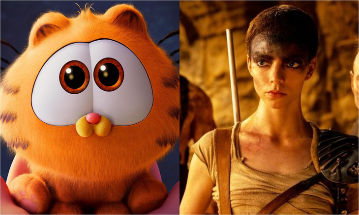 The Garfield Movie và Furiosa: A Mad Max Saga dẫn đầu phòng vé Bắc Mỹ nhưng doanh thu không phải là cao - Ảnh: IMDb