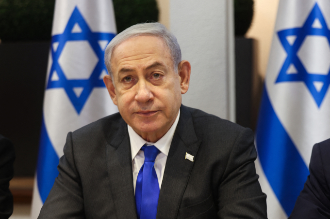 Thủ tướng Israel Benjamin Netanyahu chủ trì cuộc họp nội các ở Tel Aviv ngày 17/12. Ảnh: AFP