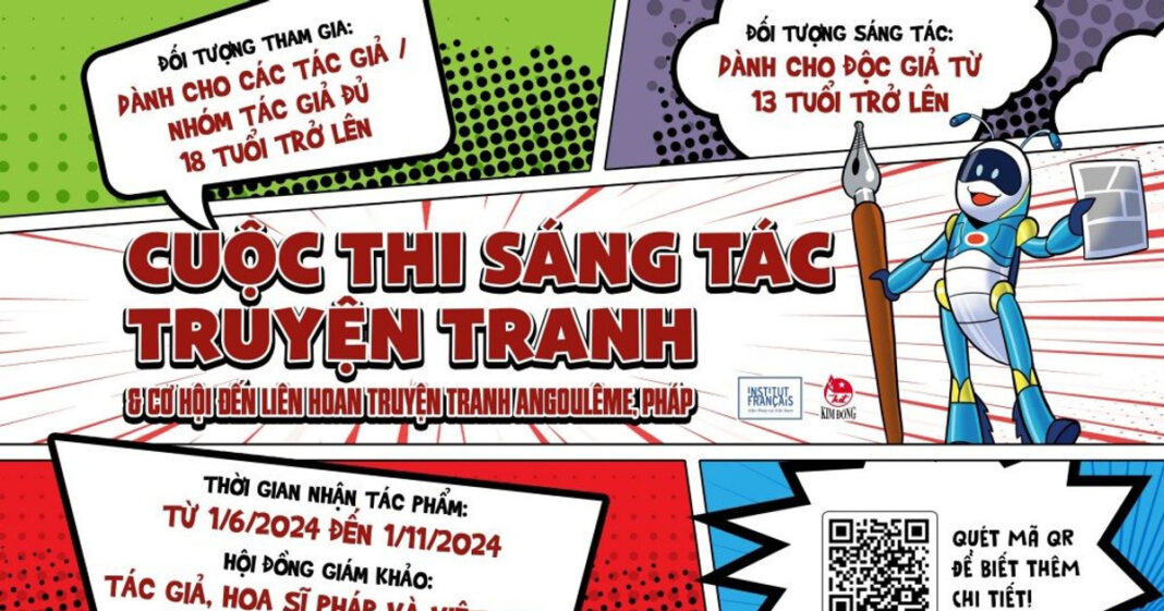 Sáng tác truyện tranh để giành cơ hội tham gia liên hoan truyện tranh lớn nhất tại Pháp