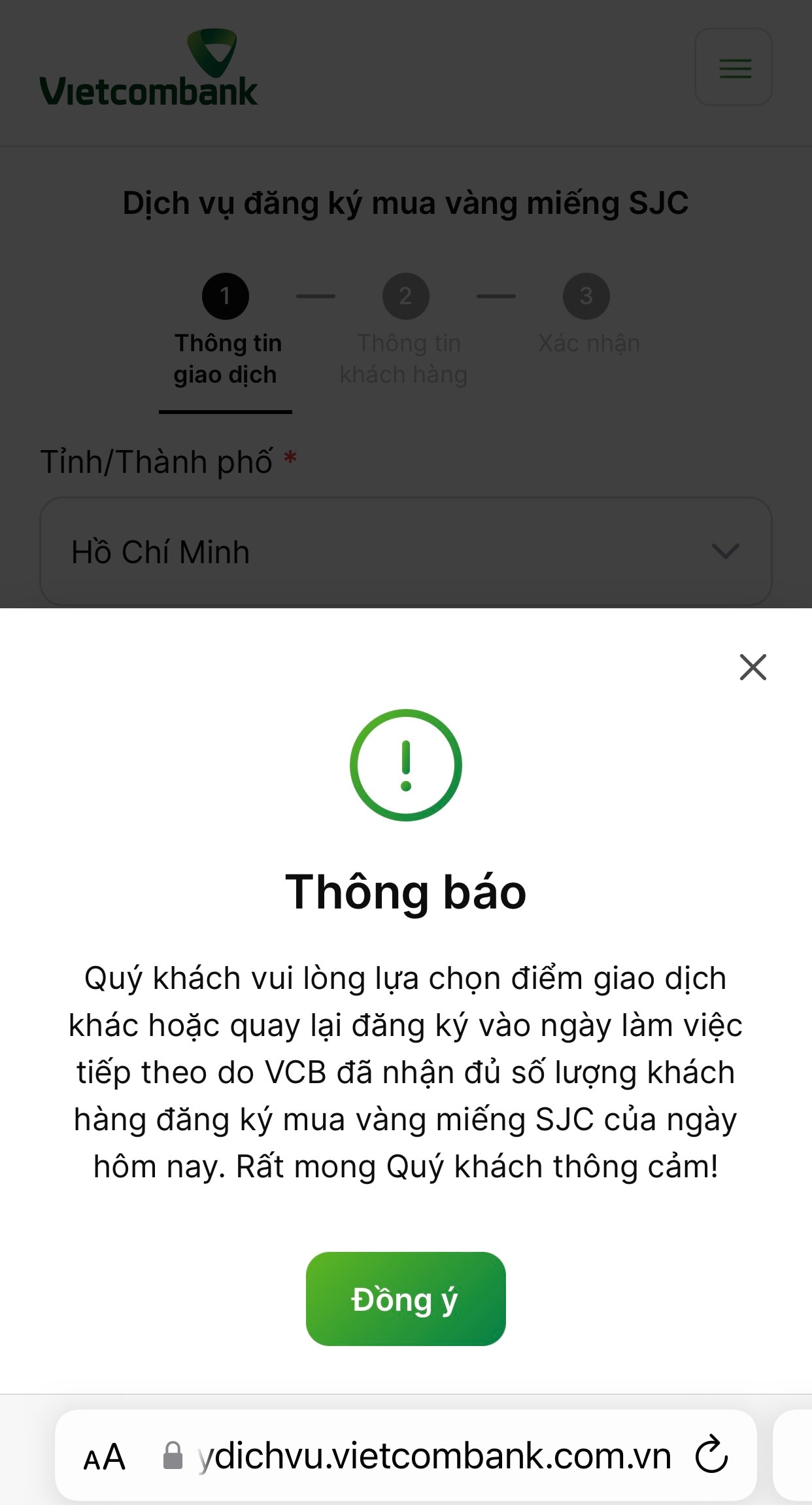 Quá tải trong ngày đầu cho đăng kí mua vàng trực tuyến- Ảnh 3.