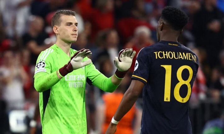 Thủ thành Andriy Lunin từng góp công lớn giúp Real Madrid lọt vào chung kết Champions League 2023/24.