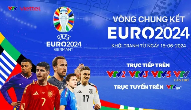 Lịch thi đấu và trực tiếp EURO 2024 trên VTV mới nhất