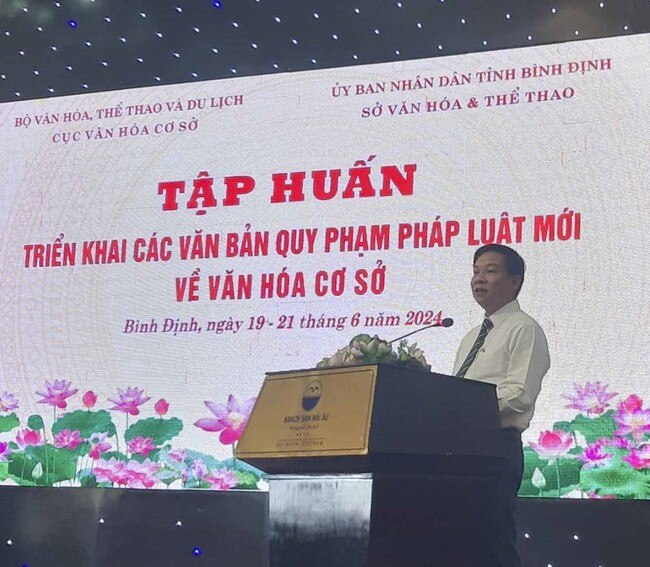 Tập huấn triển khai văn bản quy phạm pháp luật mới về văn hóa cơ sở - Ảnh 2.