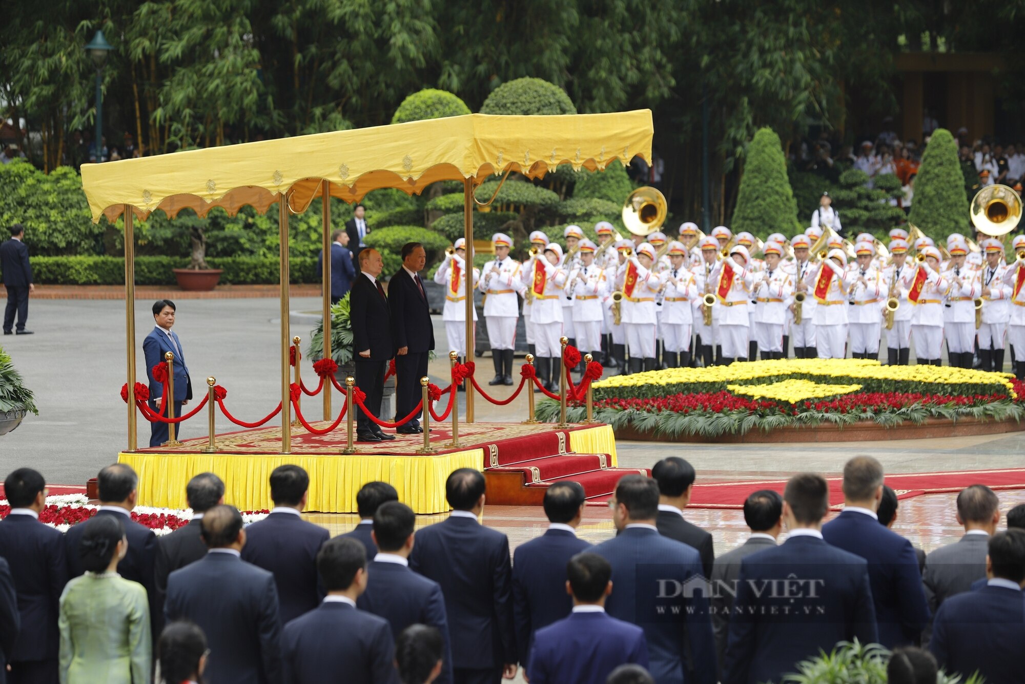 Hình ảnh Chủ tịch nước Tô Lâm chủ trì Lễ đón cấp Nhà nước Tổng thống Nga Putin tại Hà Nội- Ảnh 4.