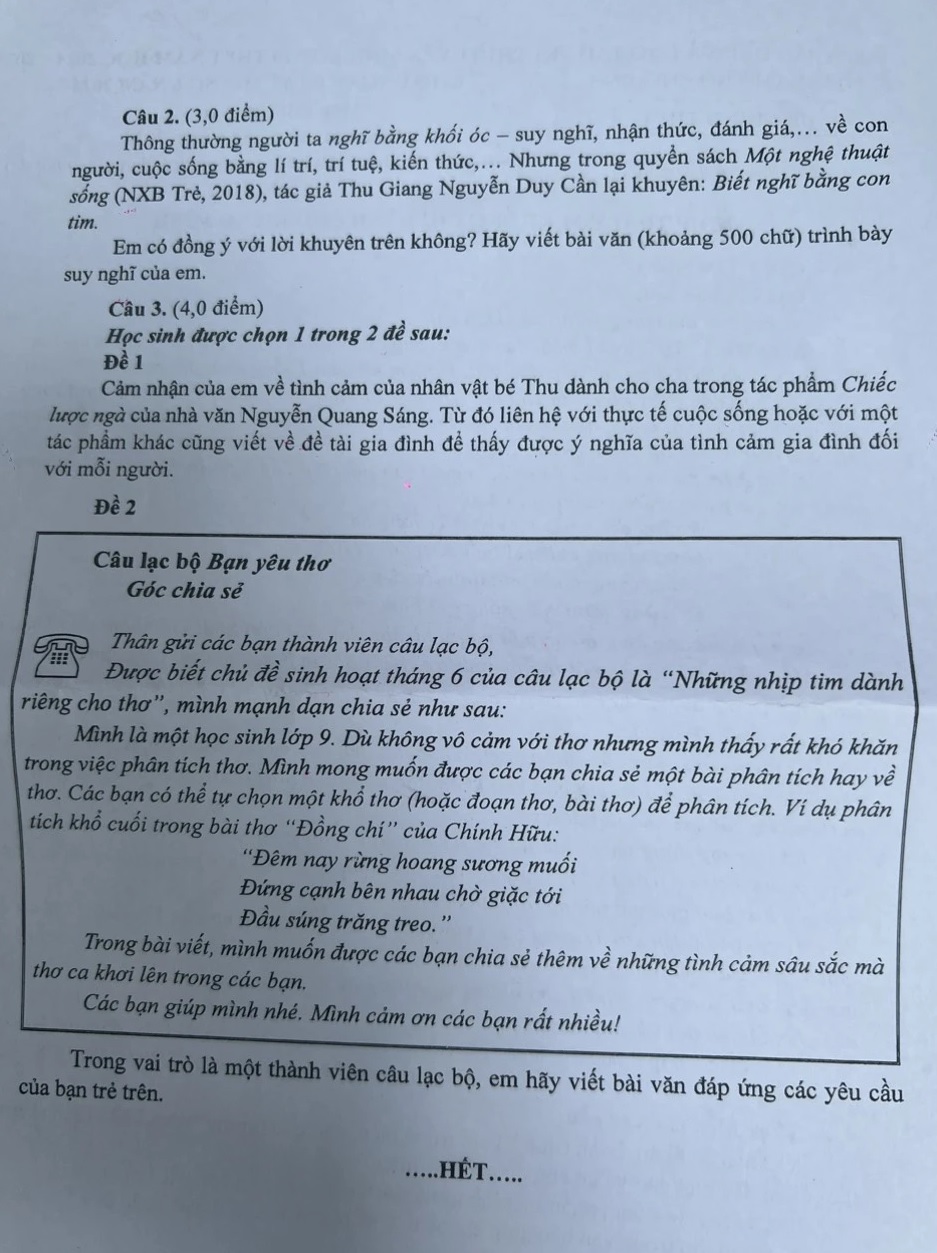 Điểm thi lớp 10 tại TP.HCM: Bài làm môn văn phân hóa rõ rệt- Ảnh 3.