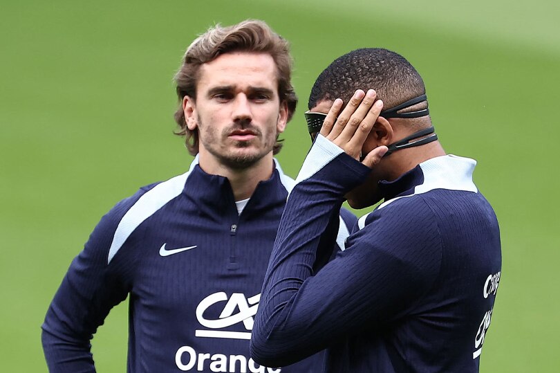 Griezmann và Mbappe là 2 công thần giúp đội tuyển Pháp vô địch World Cup 2018. Ảnh: AFP